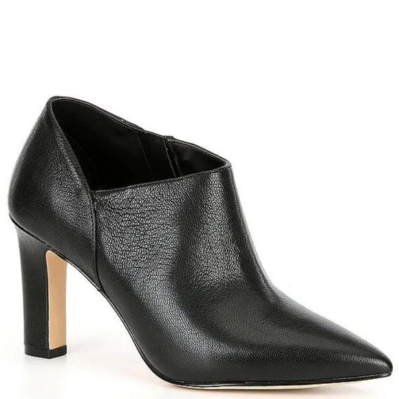 Cole Haan Shoes - NEW Cole Haan Vestry Leather Dress Pump Shooties Black Heeled Womens Size 6.5